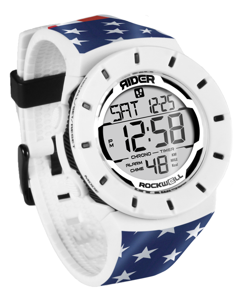 Load image into Gallery viewer, Rockwell Time - Coliseum Fit™ Forum - Patriot Edition (White/Black) Watch
