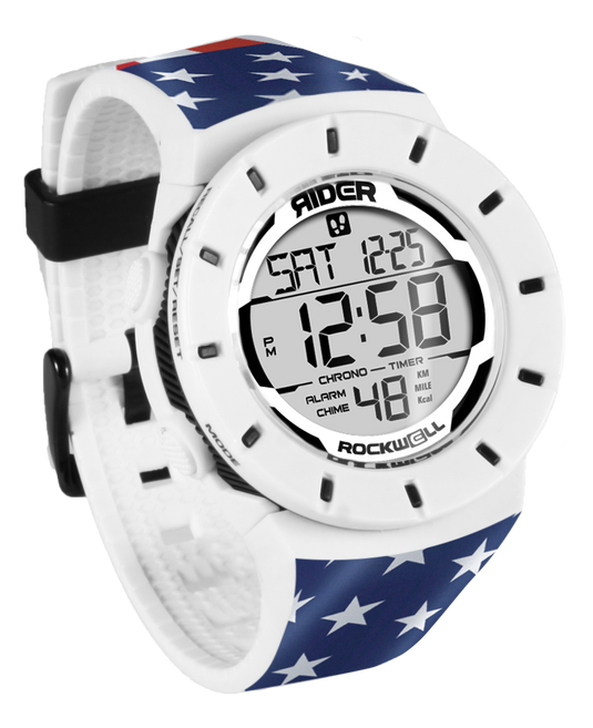 Rockwell Time - Coliseum Fit™ Forum - Patriot Edition (White/Black) Watch