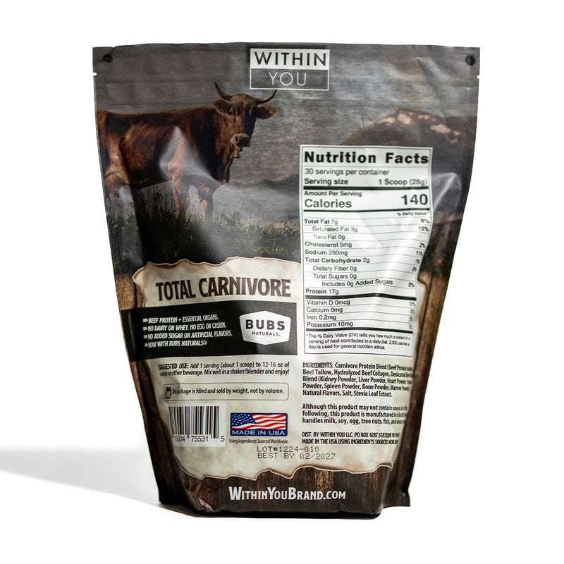 Load image into Gallery viewer, Within You - Total Carnivore Protein
