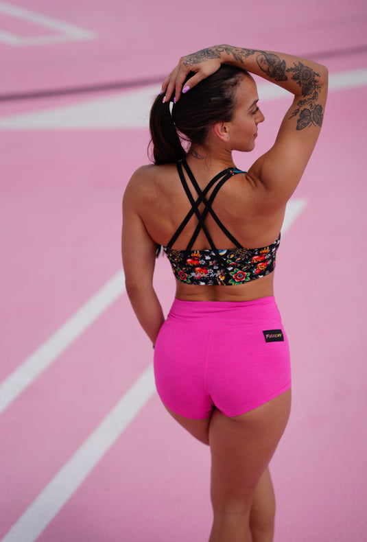 Peachy Athletic - Emerald Longline Sports Bra (High Support) - Tatted and Torn