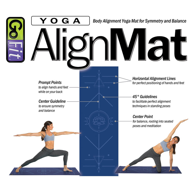 Load image into Gallery viewer, GoFit - Yoga AlignMat™ - Blue
