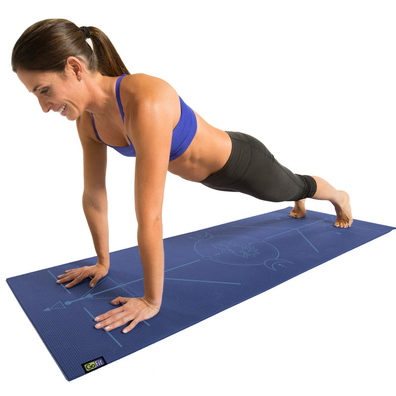 Load image into Gallery viewer, GoFit - Yoga AlignMat™ - Blue

