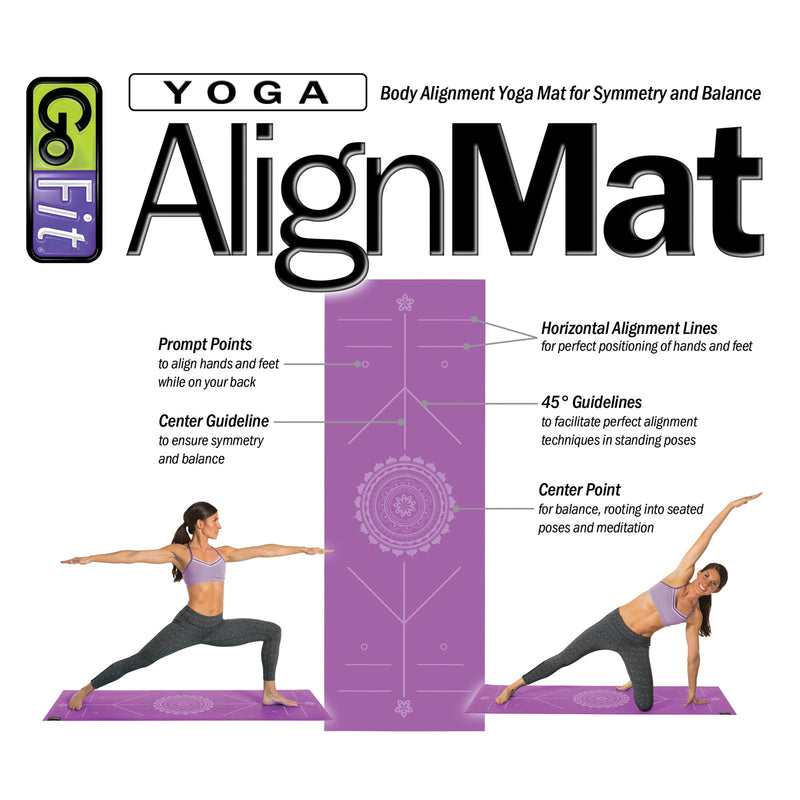 Load image into Gallery viewer, GoFit - Yoga AlignMat™ - Purple
