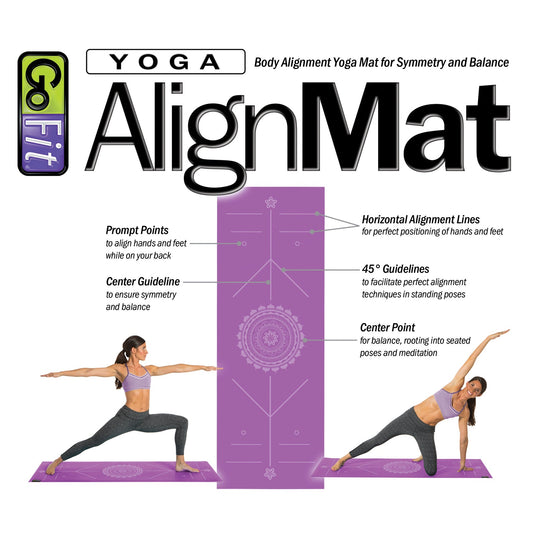 GoFit - Yoga AlignMat™ - Purple