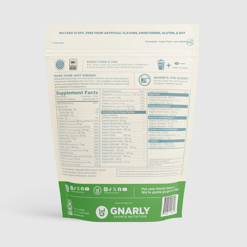 Load image into Gallery viewer, Gnarly Sports Nutrition - Performance Greens