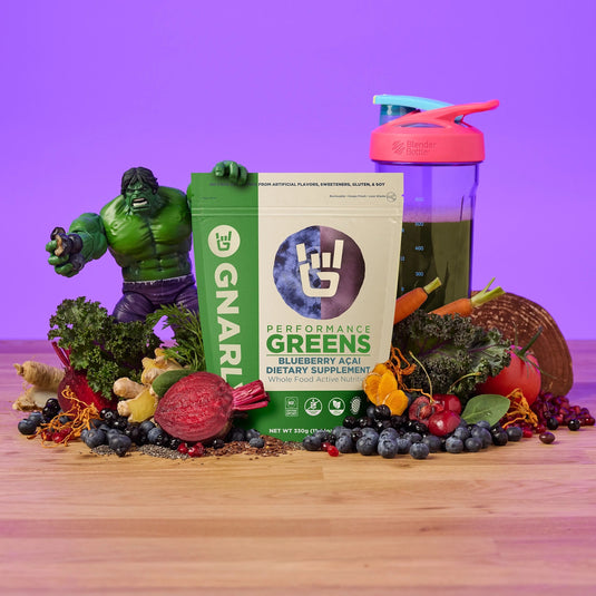 Gnarly Performance Greens Blueberry Acai - Lifestyle