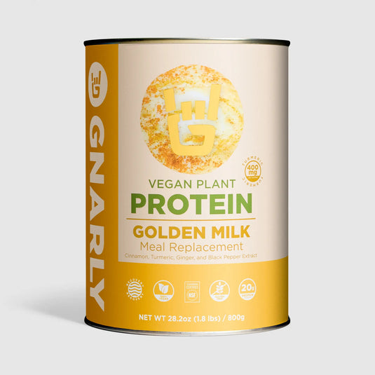 Gnarly Vegan Plant Protein Golden Milk Bag - Front