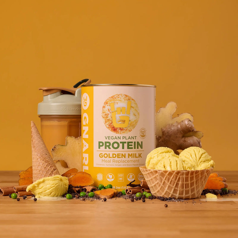 Load image into Gallery viewer, Gnarly Vegan Plant Protein Golden Milk - Lifestyle
