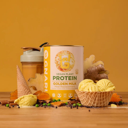 Gnarly Vegan Plant Protein Golden Milk - Lifestyle