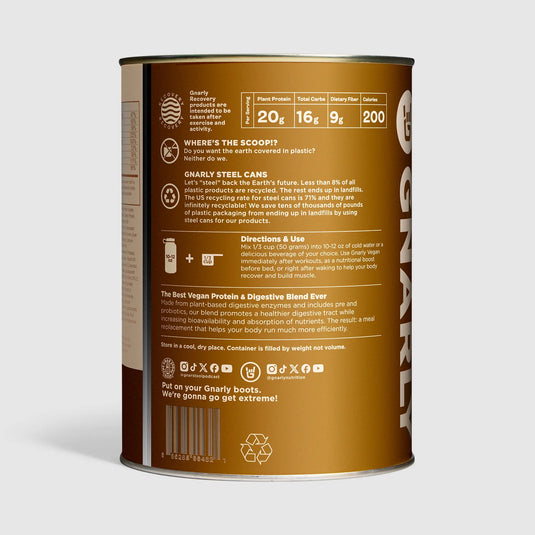 Gnarly Vegan Plant Protein Chocolate - Ingredients