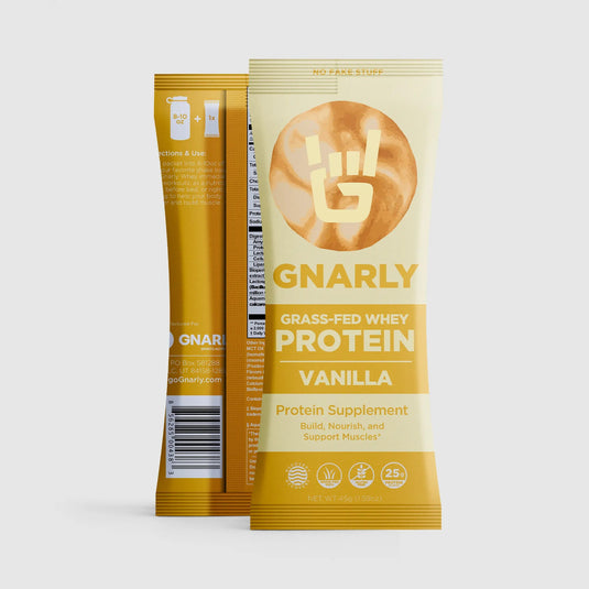 Gnarly Grass-Fed Whey Protein Vanilla - Single Stick
