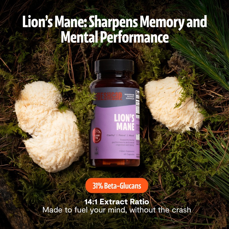 Load image into Gallery viewer, FreshCap Mushrooms - Organic Lion’s Mane Capsules
