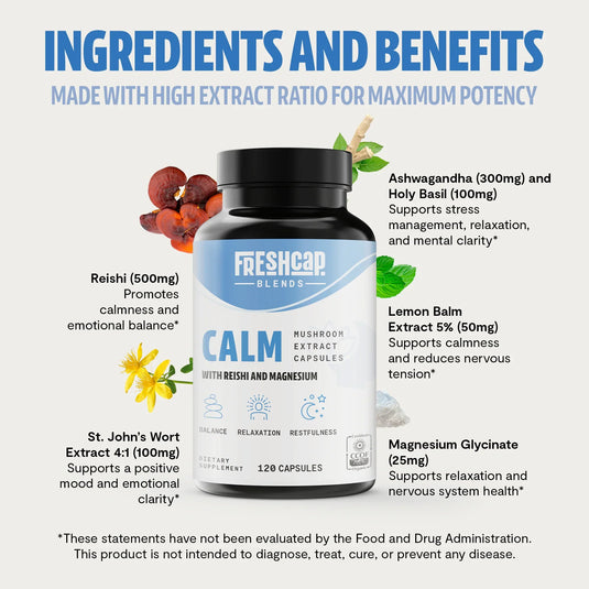 FreshCap Mushrooms - Calm Blend Capsules