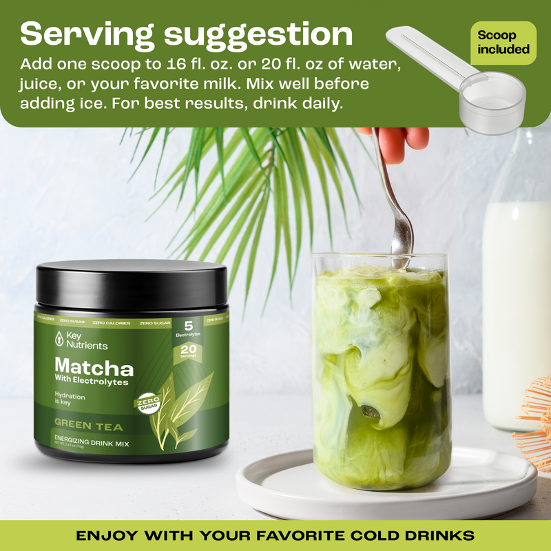 Load image into Gallery viewer, Key Nutrients - Matcha Powder With Electrolytes
