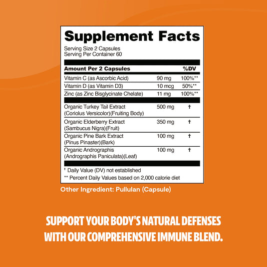 FreshCap Mushrooms - Immunity Blend Capsules, 120 count