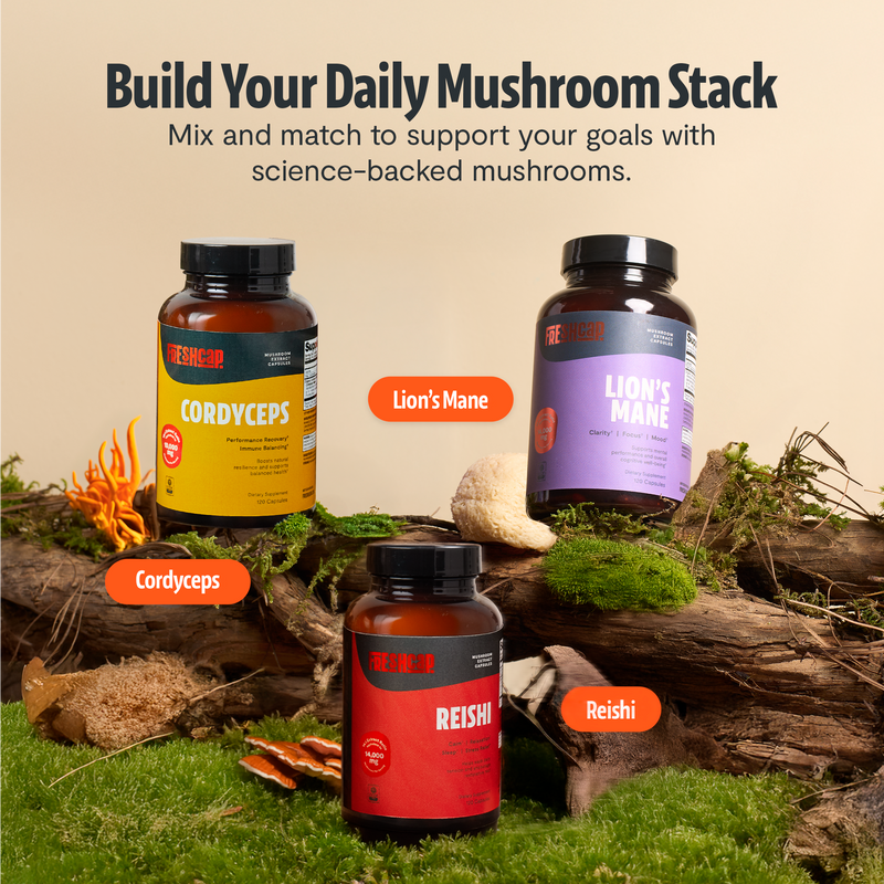 Load image into Gallery viewer, FreshCap Mushrooms - Organic Cordyceps Mushroom Supplement Capsules
