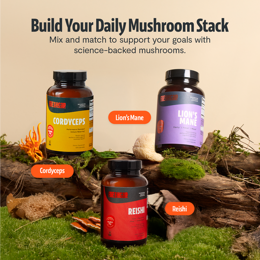 FreshCap Mushrooms - Organic Cordyceps Mushroom Supplement Capsules