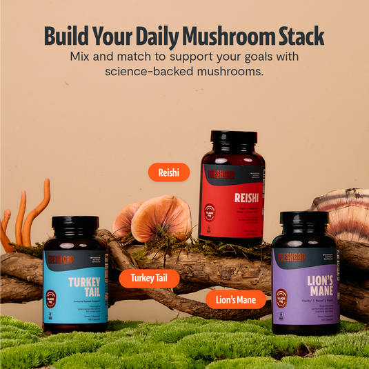 FreshCap Mushrooms - Organic Turkey Tail Mushroom Capsules