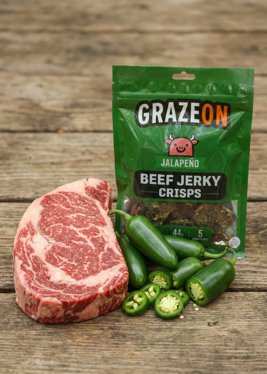 GrazeOn - Jalapeño Beef Crisps (2 oz)