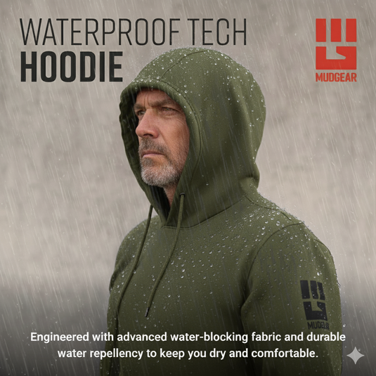 MudGear - All-Weather Warrior Hoodie (Olive Drab Green)