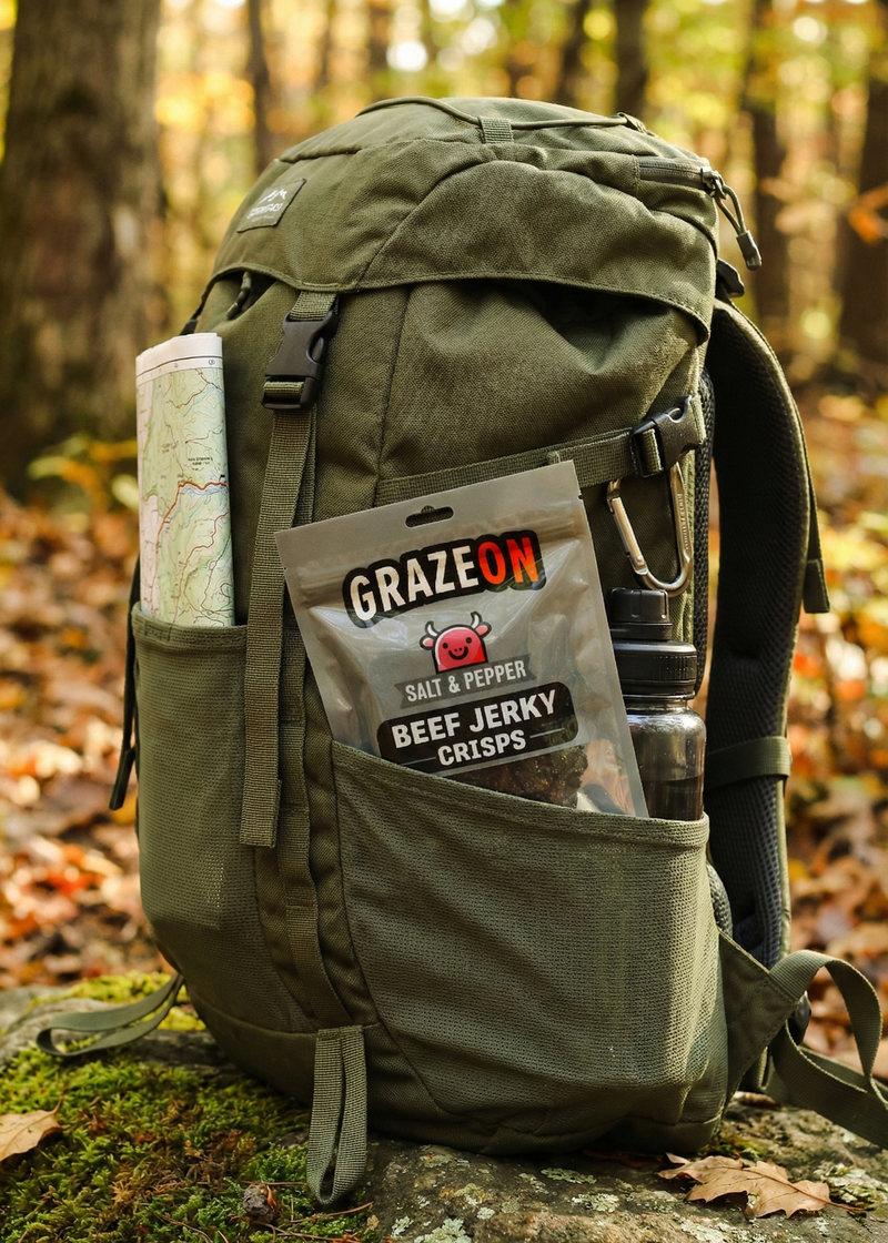 Load image into Gallery viewer, GrazeOn - Salt &amp; Pepper Beef Crisps (2 oz)
