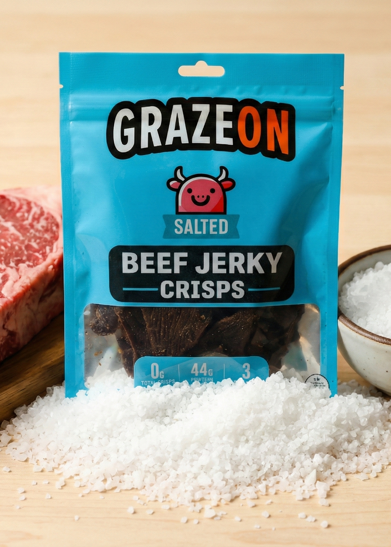 Load image into Gallery viewer, GrazeOn - Salt Beef Crisps (2 oz)

