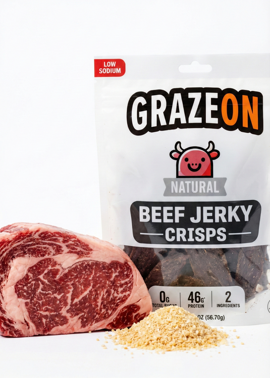 GrazeOn - Natural Beef Crisps (2 oz)