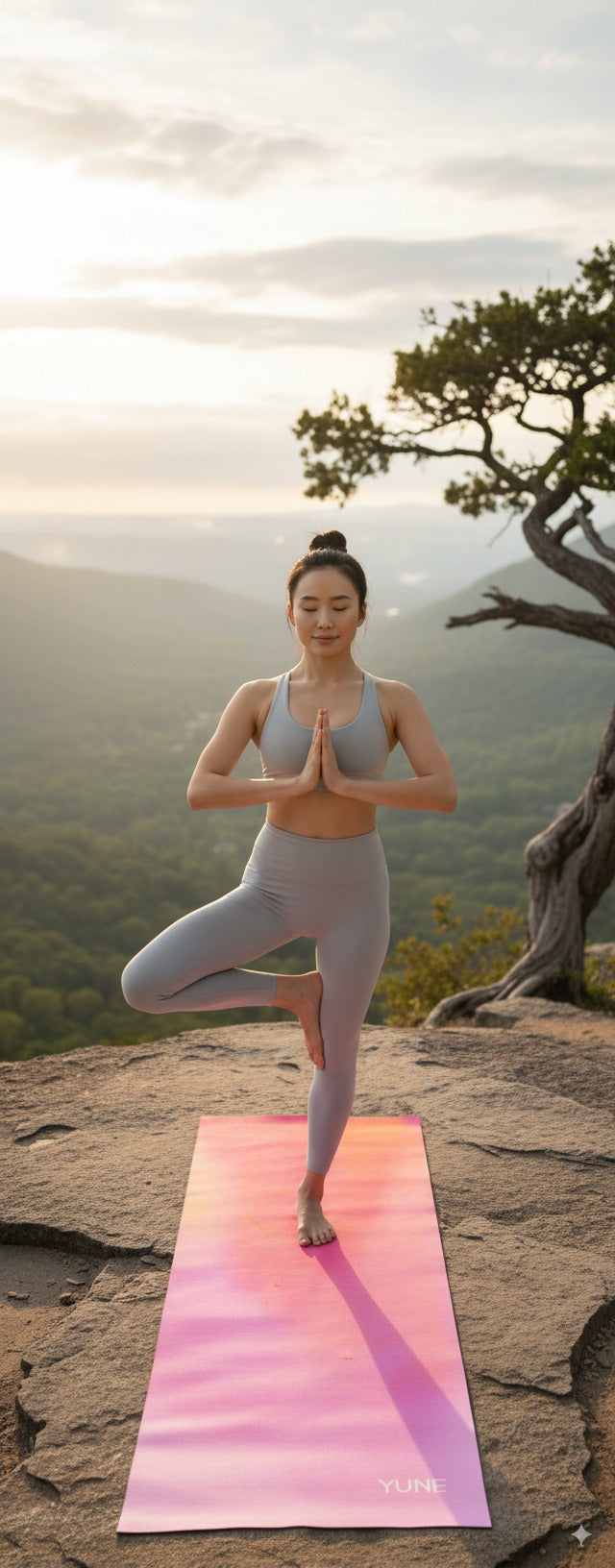 Load image into Gallery viewer, Yune Yoga - Yoga Mat | 6mm Thick | Pink | Non-Slip | Eco Friendly | Yune Yoga | Arrakis
