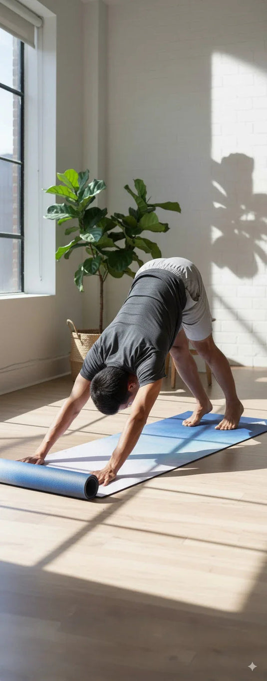 Yune Yoga - Yoga Mat | 6mm Thick | Blue | Non-Slip | Eco Friendly | Yune Yoga | Serenity.