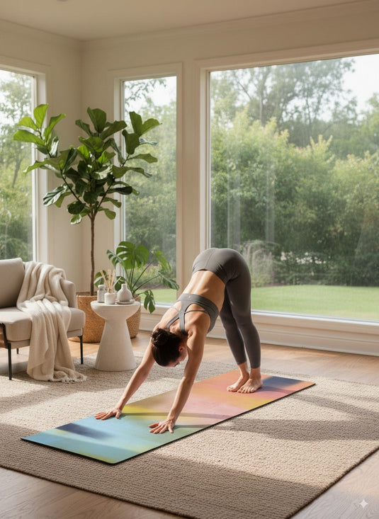 Yune Yoga - Yoga Mat | 6mm Thick | Orange | Non-Slip | Eco Friendly | Yune Yoga | Libra