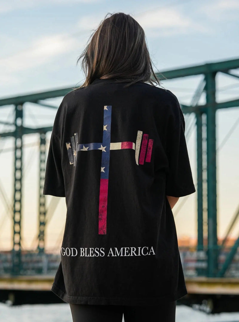 Load image into Gallery viewer, HolStrength - God Bless America Tee
