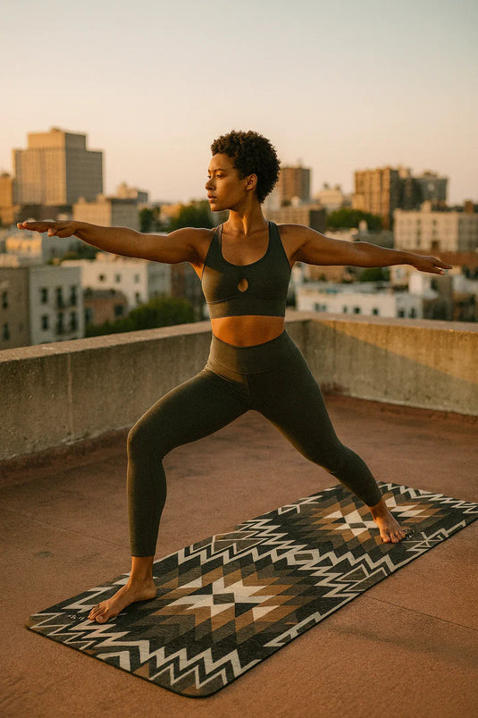 Yune Yoga - Yoga Mat | 6mm Thick | Brown | Non-Slip | Eco Friendly | Yune Yoga | Red Rocks Sands