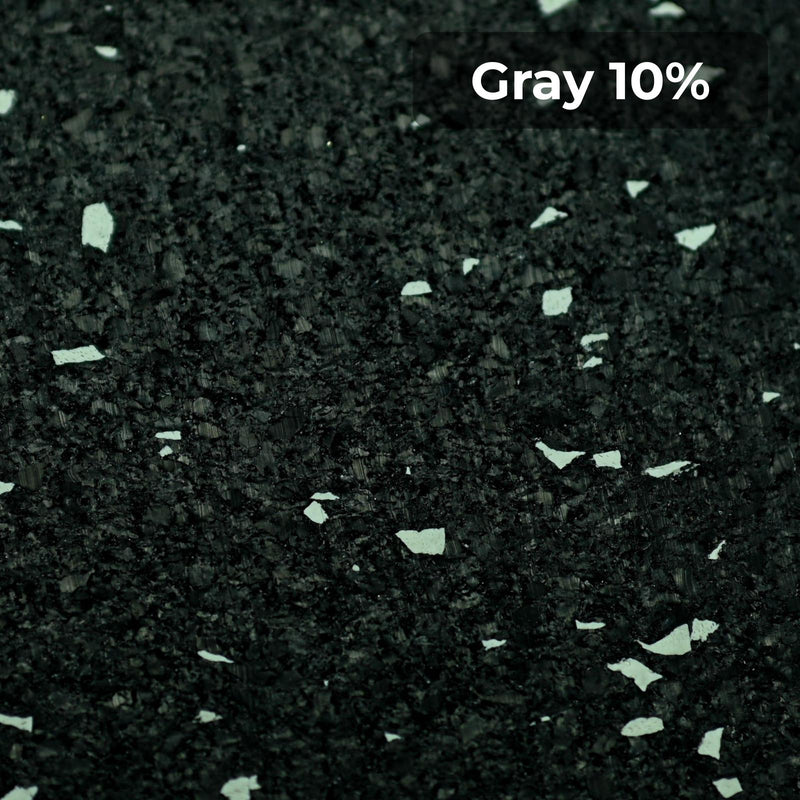 Load image into Gallery viewer, Gray 10% rubber flooring swatch