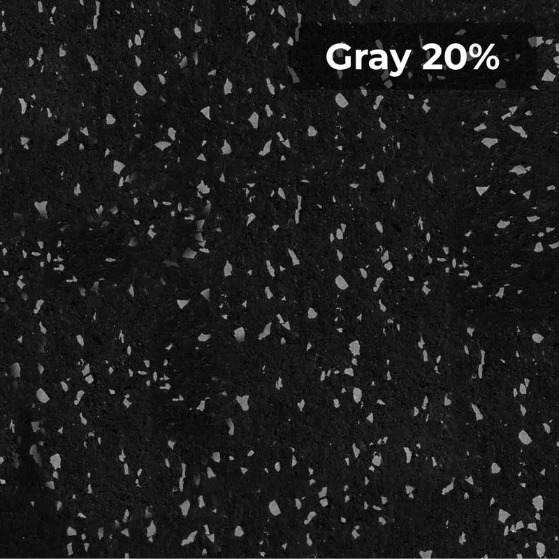 Load image into Gallery viewer, Gray 20% rubber flooring swatch