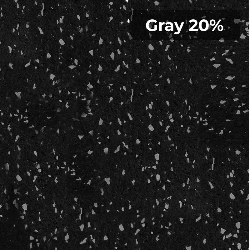 Load image into Gallery viewer, Gray 20% rubber flooring swatch