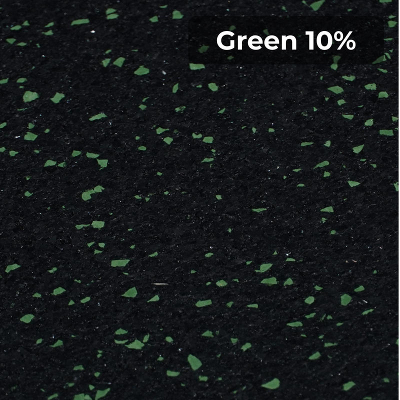 Load image into Gallery viewer, Green 10% rubber flooring swatch