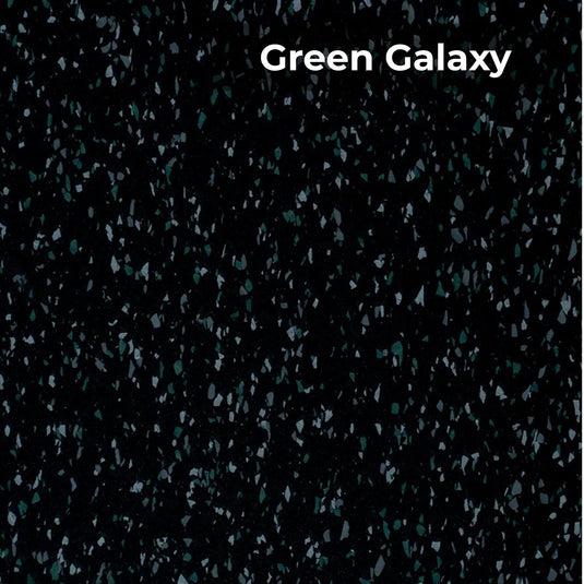 Green Galaxy rubber flooring swatch