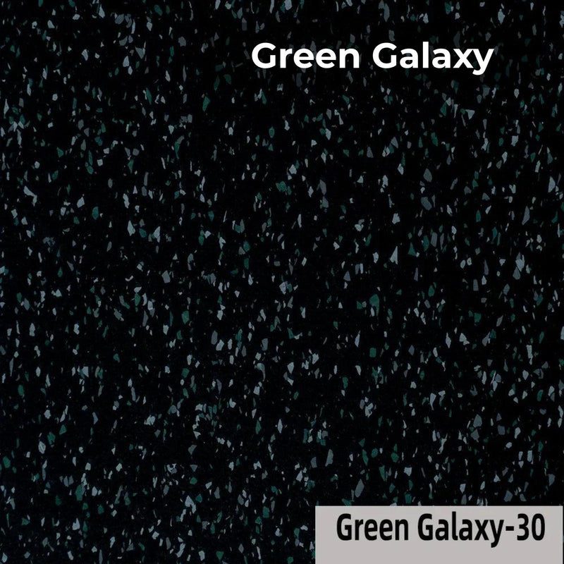 Load image into Gallery viewer, Green Galaxy rubber flooring swatch