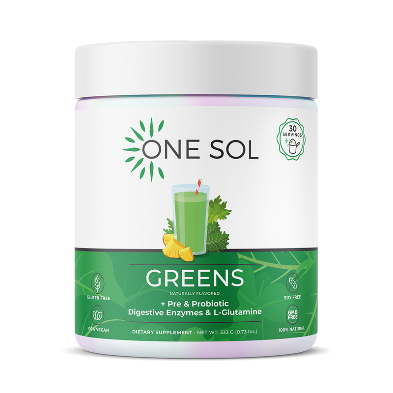 Load image into Gallery viewer, One Sol - Greens + Pre &amp; Probiotic with Digestive Enzymes
