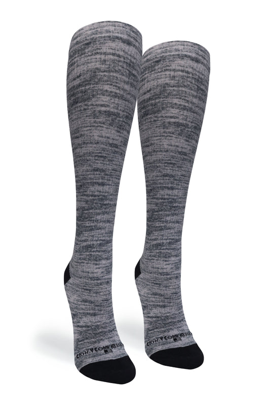 Crazy Compression - Grey Heather - (Standard & Extra Wide)