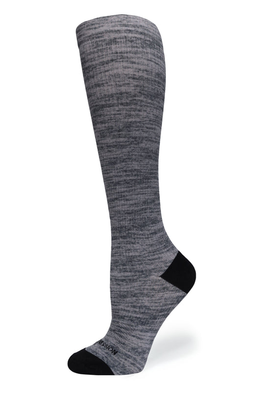 Crazy Compression - Grey Heather - (Standard & Extra Wide)