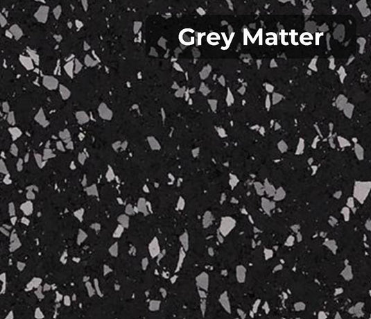 Grey Matter rubber flooring swatch