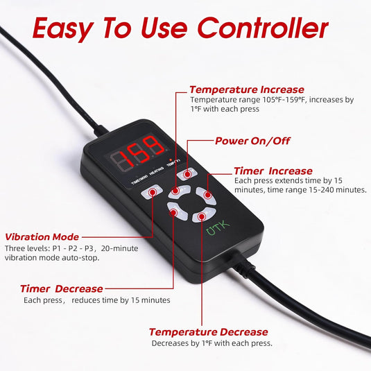 iReliev - Wearable Far Infrared Heating Pad for Back