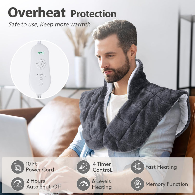 Load image into Gallery viewer, iReliev - Weighted Heating Pad for Neck and Shoulders
