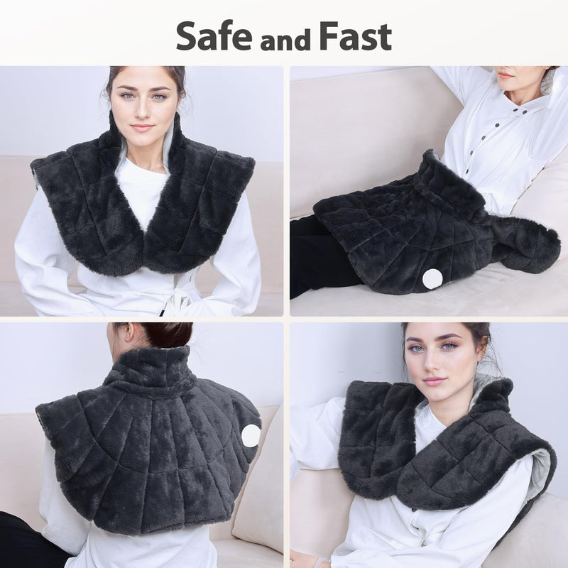 Load image into Gallery viewer, iReliev - Weighted Heating Pad for Neck and Shoulders
