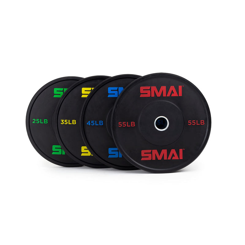 Load image into Gallery viewer, SMAI - Hd Bumper Plates Set - 320lb Mixed
