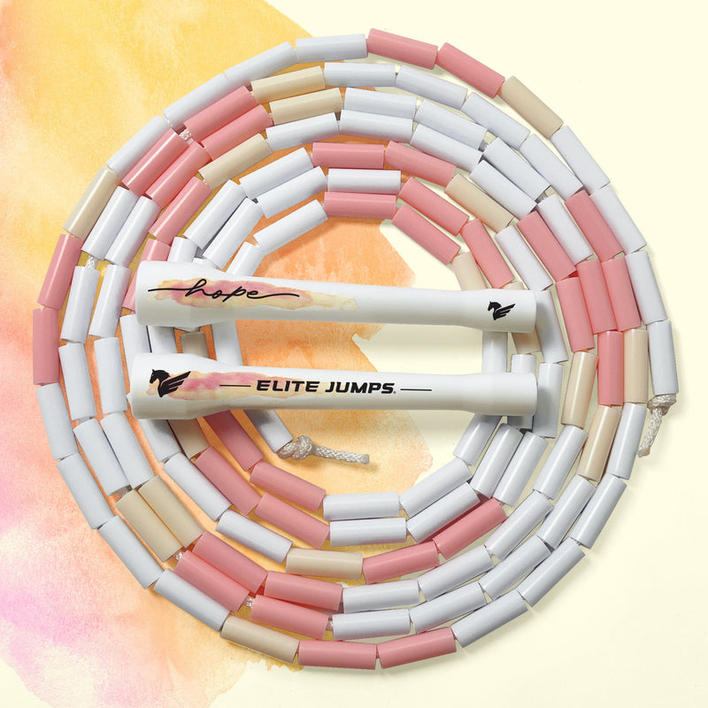 Load image into Gallery viewer, Hope Rope - Spring Sunset 1&quot; Beaded Jump Rope
