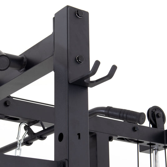 SMAI - Half Power Rack With Cable Machine Lateral Pull Down / Rower