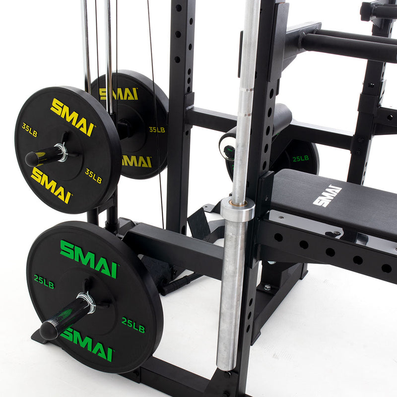 Load image into Gallery viewer, SMAI - Half Power Rack Cable Weightlifting Package
