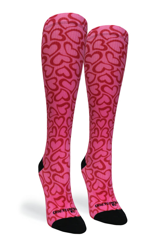 Crazy Compression - Hearts Hug - (Standard & Extra Wide)